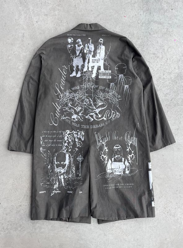Grey Long Trench « CHAOS »