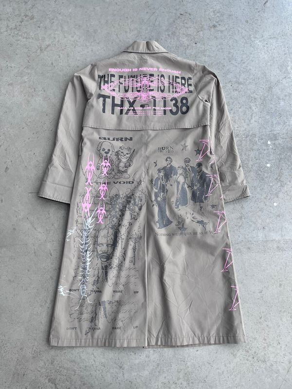 Beige Long Coat « BIOHAZARD »