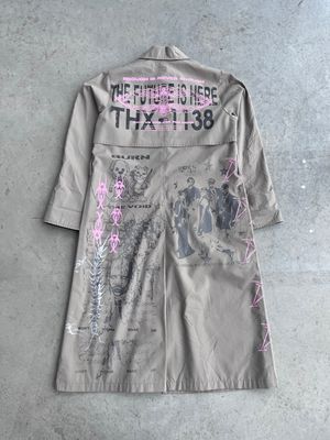 Beige Long Coat « BIOHAZARD »