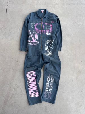 Jumpsuit Alternative Fashion Serigraphy