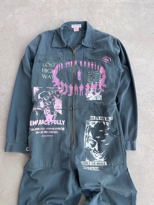Jumpsuit Alternative Fashion Serigraphy