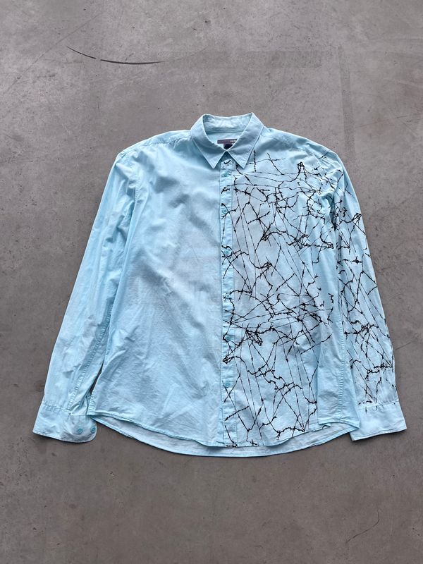 Blue Shirt Alternative Fashion Serigraphy