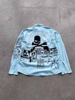 Blue Shirt Alternative Fashion Serigraphy