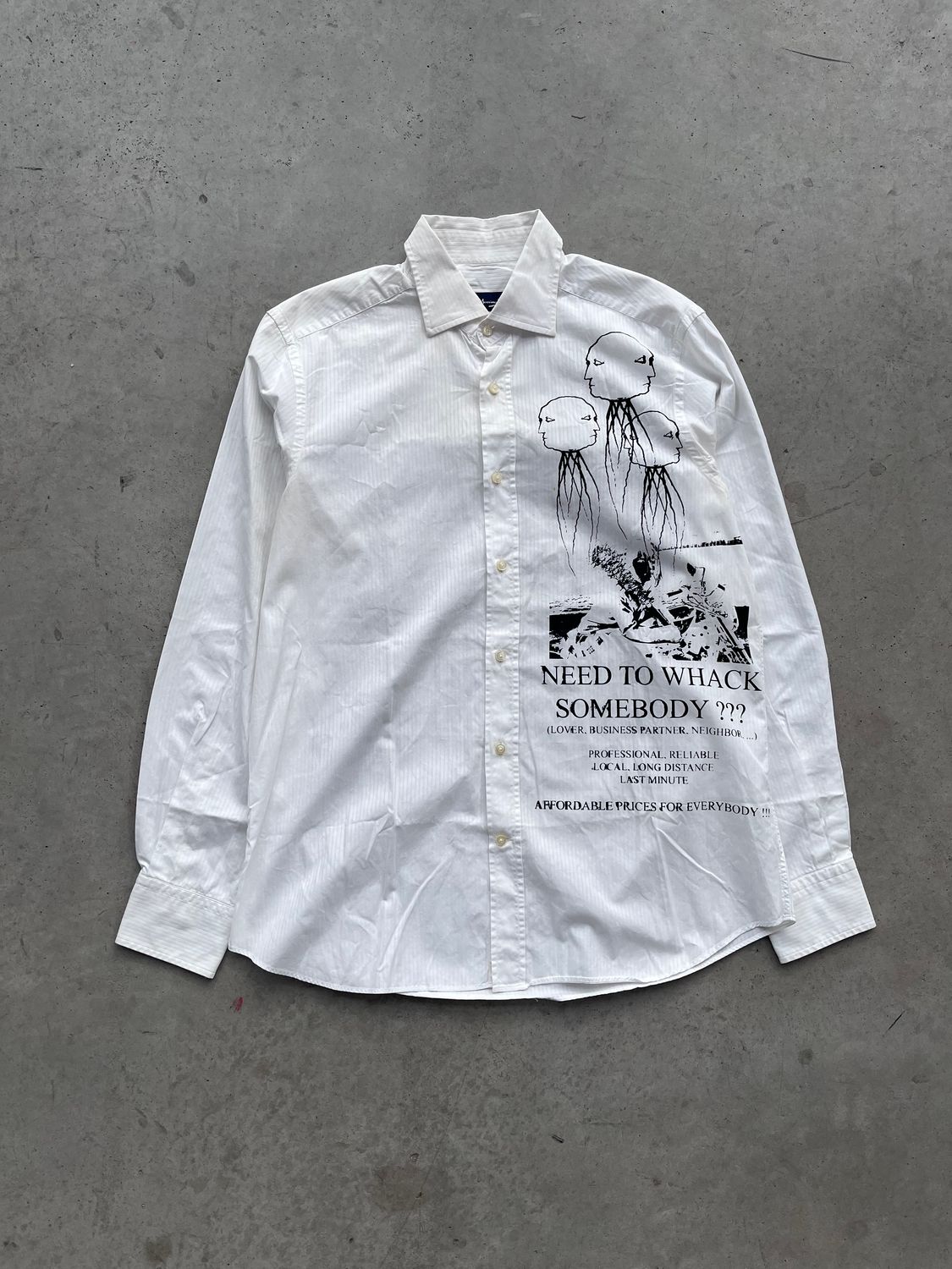 White Shirt Alternative Fashion Serigraphy
