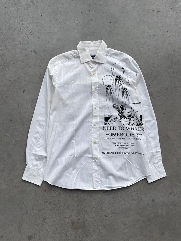 White Shirt Alternative Fashion Serigraphy