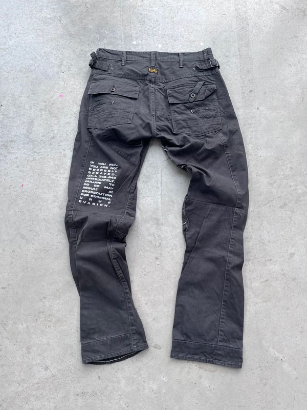 GStar pants grey Alternative Fashion Serigraphy back