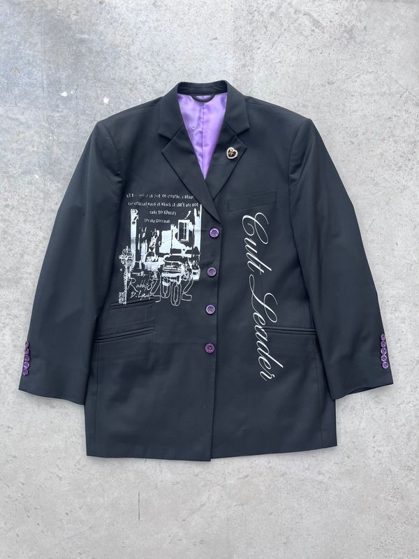 Blazer purple Alternative Fashion Serigraphy