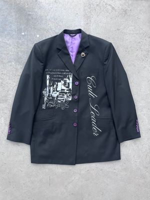 Blazer purple Alternative Fashion Serigraphy