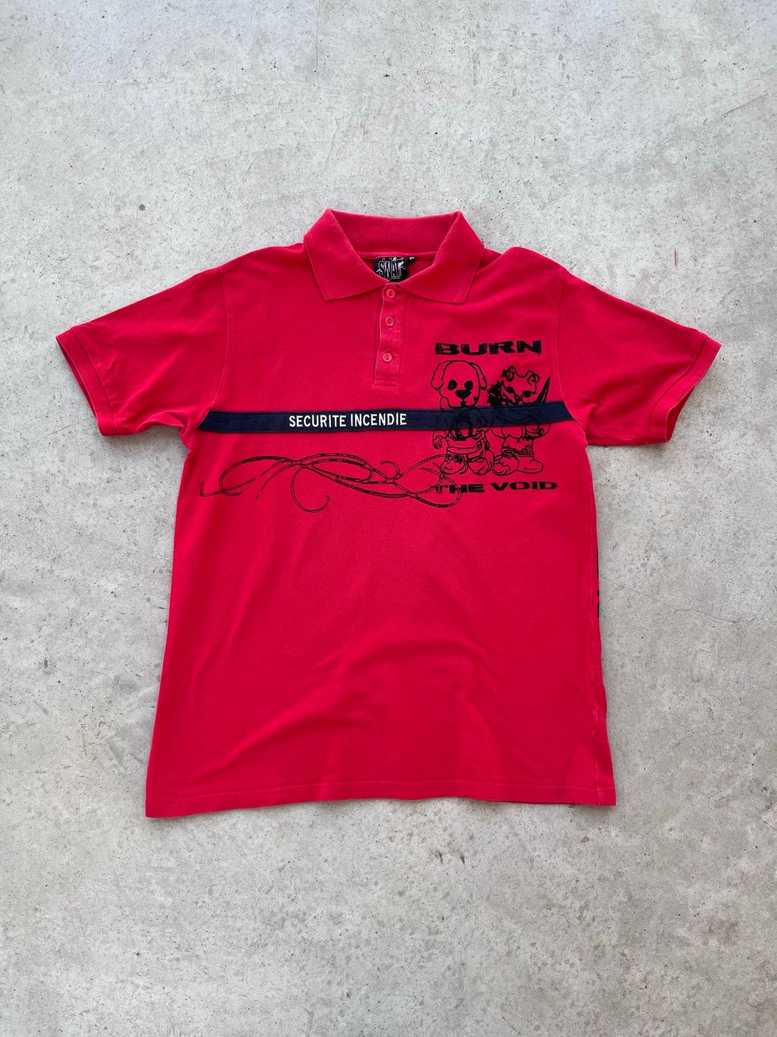 Red Fireman Polo « BURN »