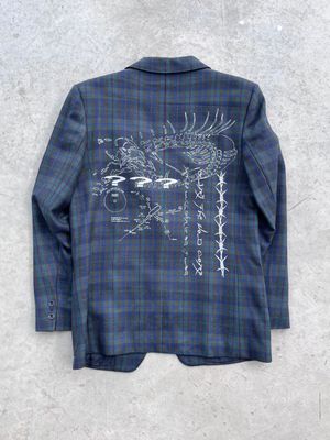 Veste de costume bleue « BLUE VELVET »