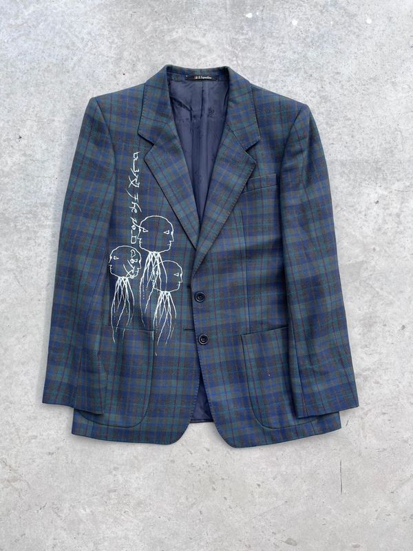 Veste de costume bleue « BLUE VELVET »