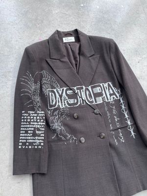 Veste de costume croisée « DYSTOPIA »