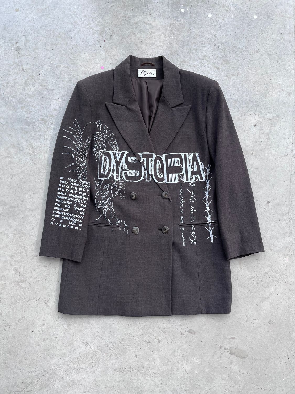 Veste de costume croisée « DYSTOPIA »