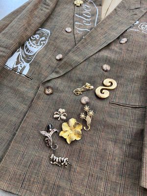 Veste de costume « BLUE VELVET »