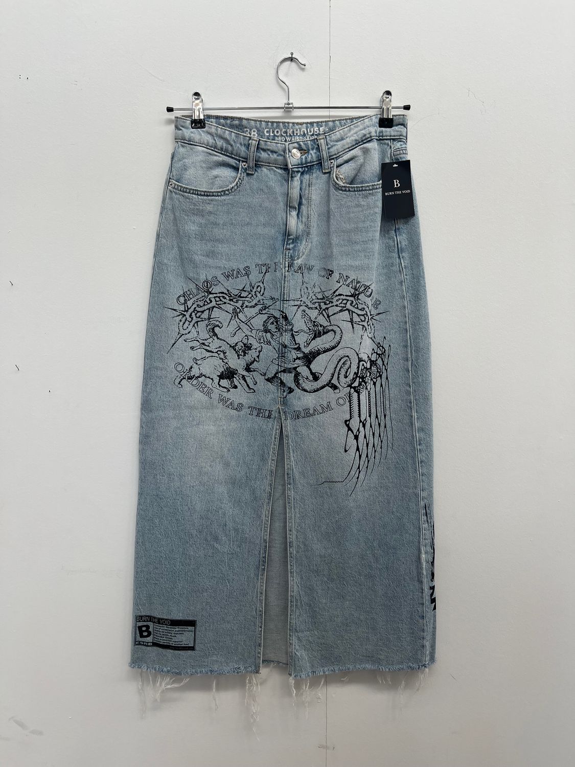 Jupe longue denim « CHAOS »