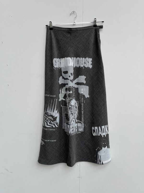 Grey Long Skirt « GRINDHOUSE »