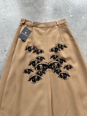 Beige Pleated Skirt « THOUSAND EYES »