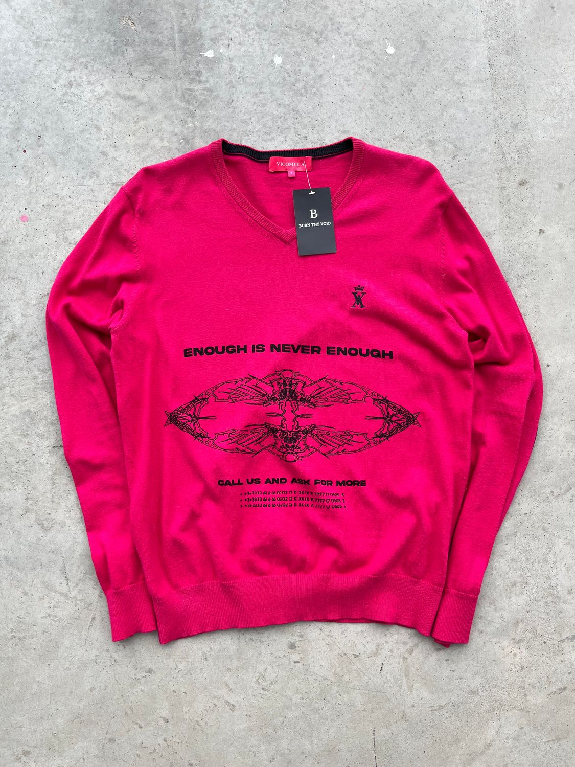 Fuchsia Knit Sweater « ENOUGH IS NEVER ENOUGH »