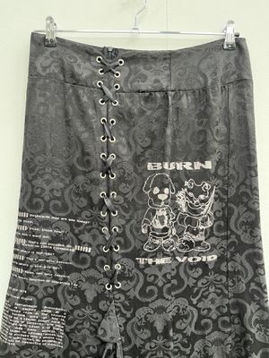 Black Lace-Up Long Skirt « CHAOS »
