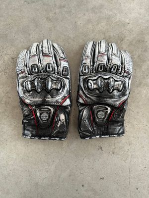 Motorbike Gloves «SILVER»