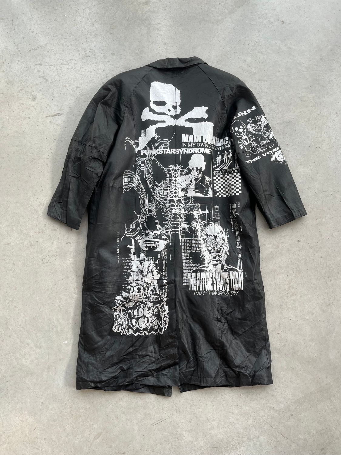 Long trench en cuir «STARPUNK»
