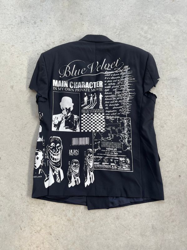 Veste de costume croisée «BLUEVELVET»