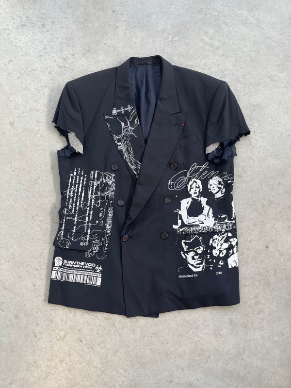 Veste de costume croisée «BLUEVELVET»