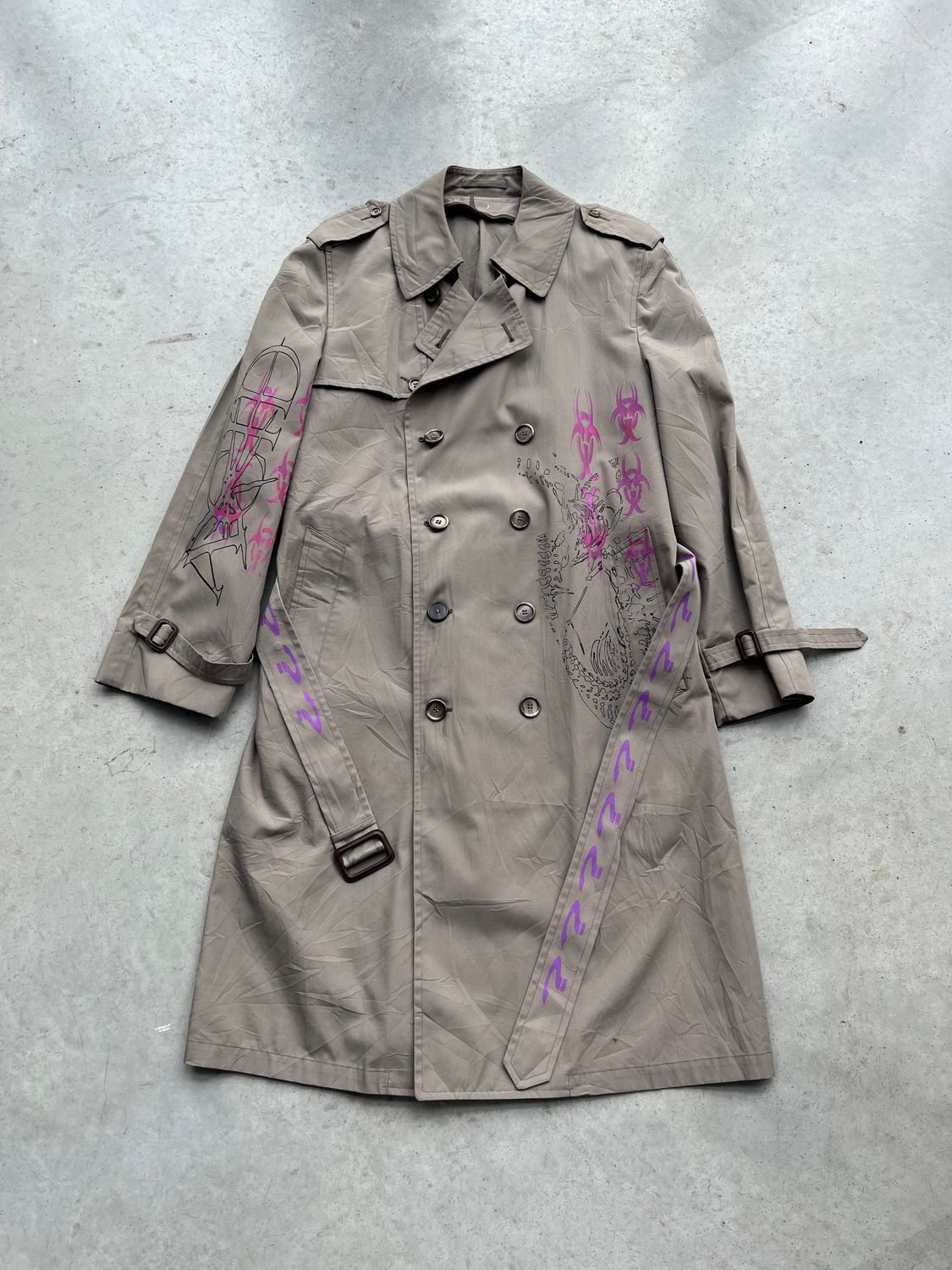Long trench beige «ACID»