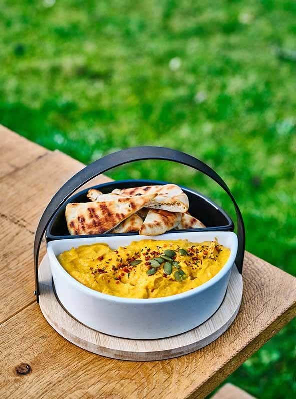 Cosy &amp; Trendy Aperoset Bamboe Serveerplank + 2 Schalen