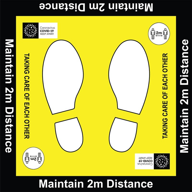 Maintain 2m Distance - Floor Graphic 600x600mm