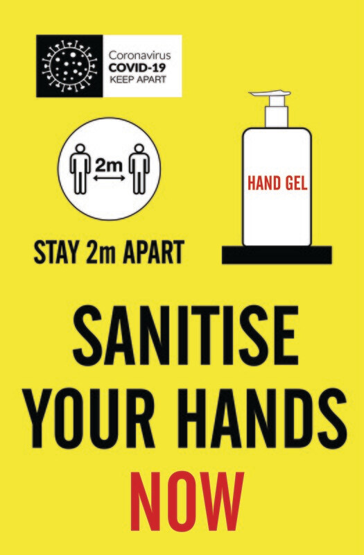 Coronavirus Small Wall Mounted Gel Dispensing Unit