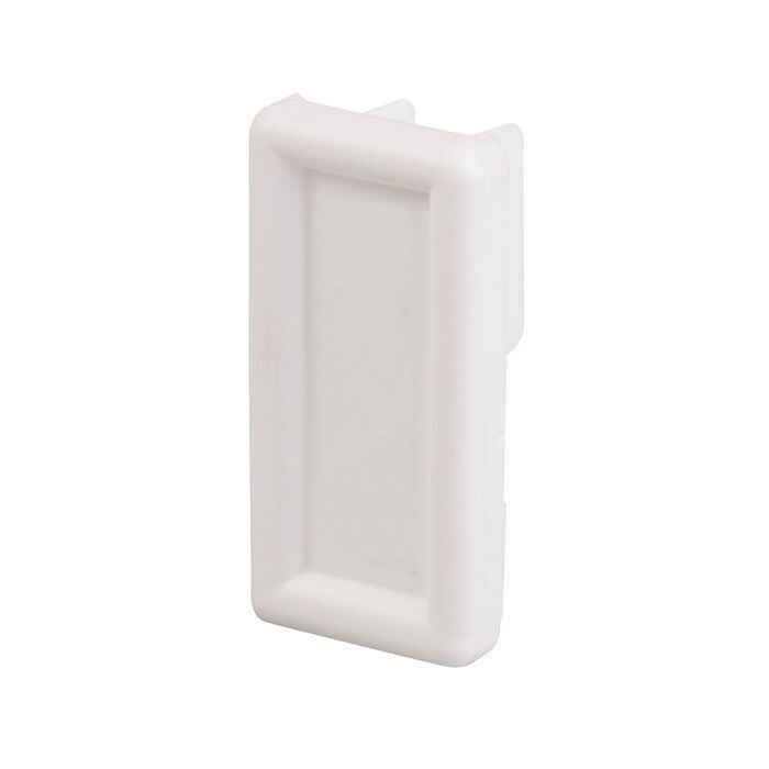 Stas Clip Rail White End Cap