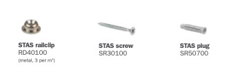 Stas Clip Rail Fixing Kit