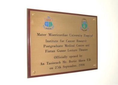 300 x 400mm Brass Nameplate