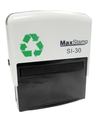 30 x 69mm Max Stamp Standard Self Inking  Black (Max 3 lines of text)