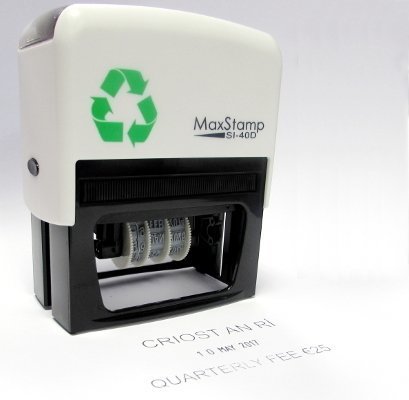 37 x 76mm Max Dater Stamp (2 lines of text max.)