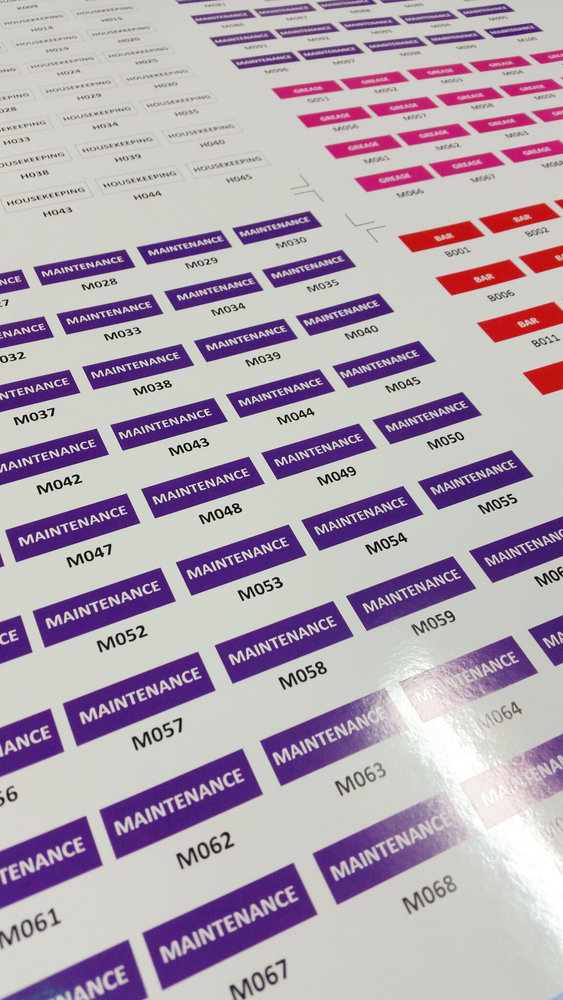 50 - 30 x 50mm white, frosted, silver or gold labels (Extra Large)