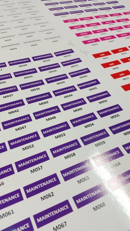 50 - 30 x 50mm white, frosted, silver or gold labels (Extra Large)