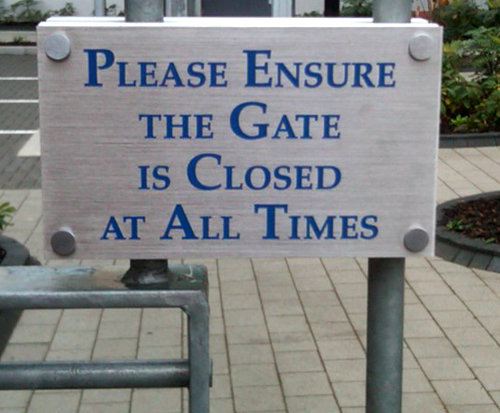 450 x 350mm Stainless Steel Nameplate