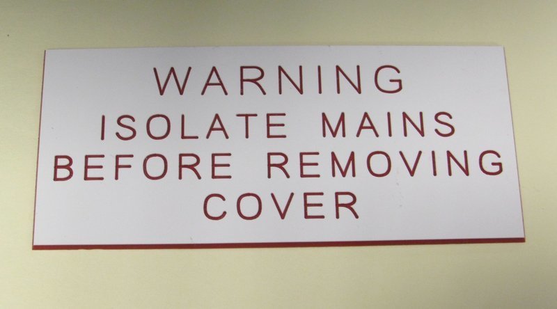 300 of 3mm engraved laminate 200 x 50mm  labels (€7.95 each)