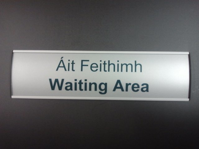 Curved Modular Door Sign