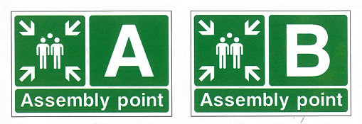 600 x 450mm Fire assembly point sign