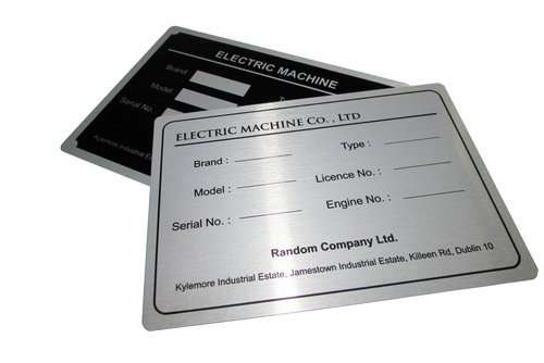 50 of 25 x 50mm Metal Labels