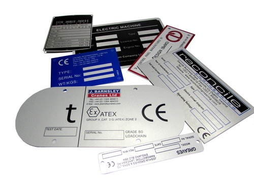50 of 75 x 100mm Metal Labels