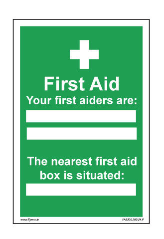 400 x 600mm First aider sign