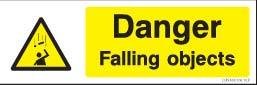 300 x 100mm Danger falling object sign