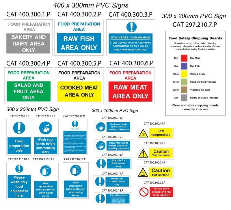 Catering Safety Sign Pack