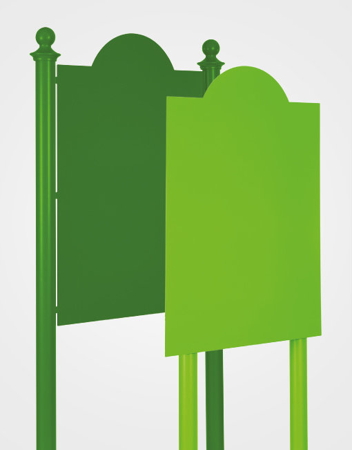 Domed Panels (Panel and 2 Poles)