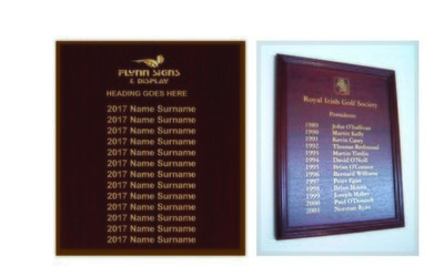 800 x 1000 mm Traditional Rectangle Honours Board with frame