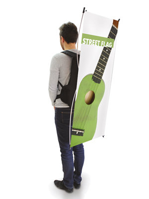 X Banner Street Flag backpack